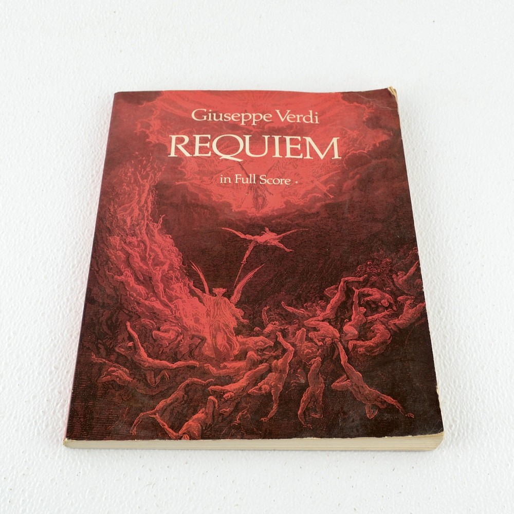 Giuseppe Verdi Requiem Full Score Dover 1978 Paperback 9×12 Complete