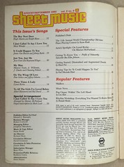 SHEET MUSIC MAGAZINE: PIANO CONTEST & MORE, AUG/SEPT 1985, 56 Pages Easy Organ