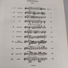 Vintage Beethoven Sonatas For Pianoforte Set of 3 Volumes Hardcover Books 1931