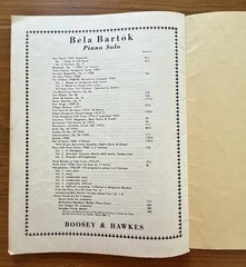 Bela Bartok Mikrokosmos Vol I Piano Solo Sheet Music Boosey Hawkes Vintage 1940