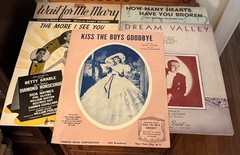Vintage Antique Mixed Lot of 5 Sheet Music 1930’s-40’s Various Artists Genres #L