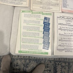 5 Movie Sheet music 20th Century-Fox State Fair, Iceland, Nob Hill, Coney Island