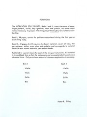 Workbook for Strings Book 1 String Bass – String Method Sheet Music