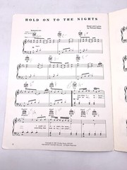 RICHARD MARX – « Hold On To The Nights » – Cherry Lane Music Co. Sheet Music, 1987