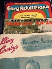 Vocal Sheet Music (LOT of 3 songbooks, 30+ Single Songs+ 6 Lyrics-Only) 30s-70s