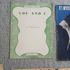 16pc Lot 1920-43 Antique Music Sheet Music. Retro Graphics Theater Design Vtg