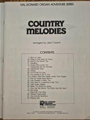 COUNTRY MELODIES Organ Music Book Hal Leonard Adventure Series #16 – 1980