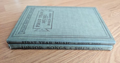 Lot of 2 First Year Music & Junior Songs by Hollis Dann Vintage Books 1914-1918