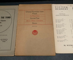 3 Antique Sheet Music Books Choral Arrangements Mixed Voices Easter M28