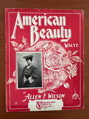 American Beauty waltz sheet music, 1904, By Allen Wilson