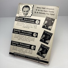 Roger Williams Recorded Piano Interpretations Songbook 1962 Robbins Music Co.