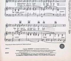Sheet Music – The Very Thought of You – M. Witmark & Sons 1934