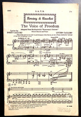 Boosey and Hawkes Sheet Music The Voice of Freedom Rubenstein Cailliet 1941