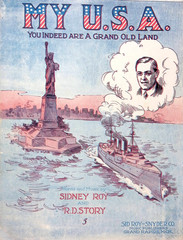 My USA You Indeed Are A Grand Old Land Sheet Music Sidney Roy R. D. Story 1917