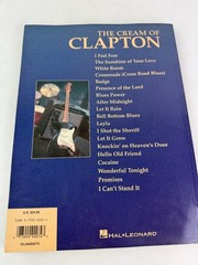 THE CREAM OF CLAPTON Recorded Versions Guitar Tab Hal Leonard