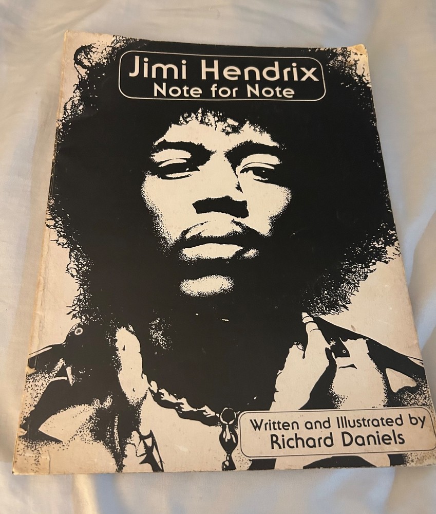 Jimi Hendrix Note for Note Guitar Tab Book 1980 Cherry Lane Vintage Original