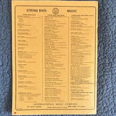 International Music Company Handel Sonata C Major String Bass & Piano 648