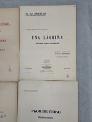 Julio S Sagreras Rare 4 Guitar Sheet Music Classical Spanish Folk Dance Songs