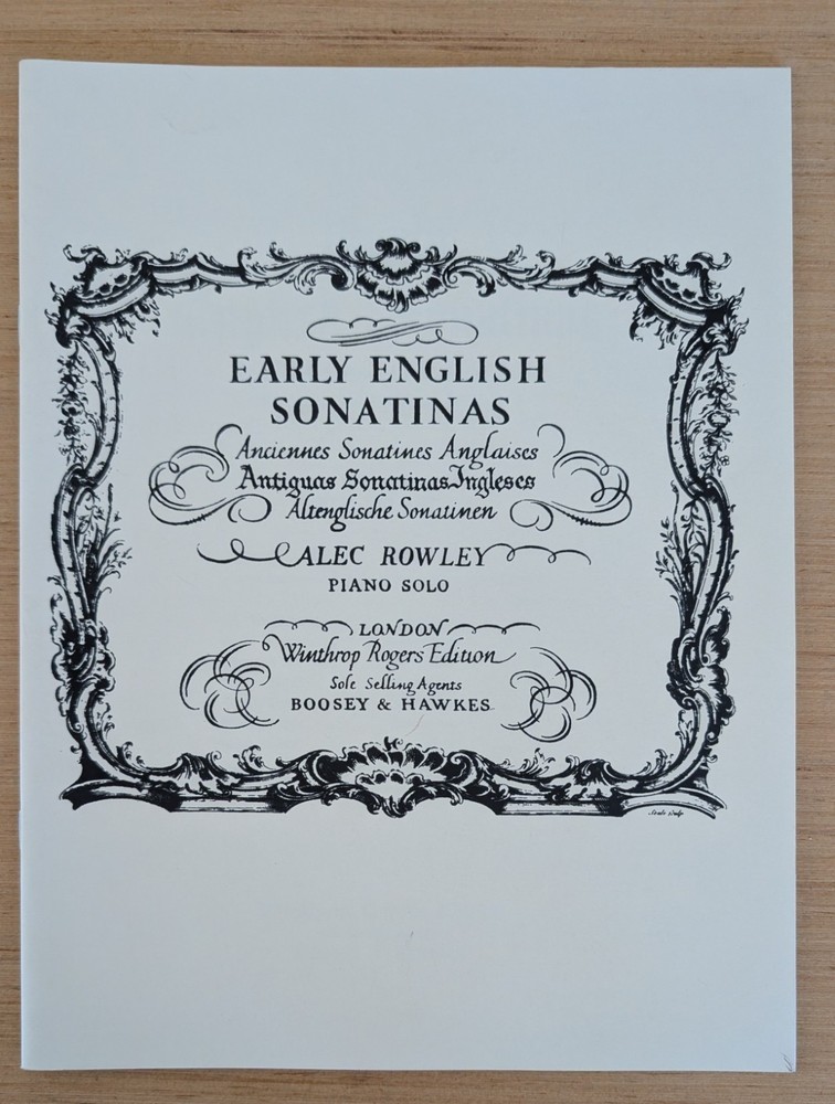 Early English Sonatinas by Alec Rowley Piano Solos Music Book