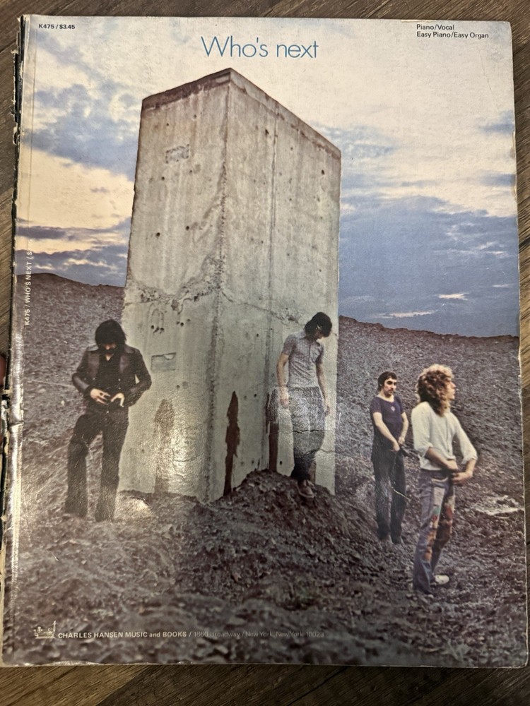 Vintage 1971 The Who « Who&rsquo;s Next » Sheet Music Book Piano Vocal Organ Hansen