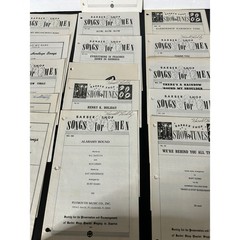 Sheet Music Large Bulk Lot Vintage Barbershop Quartet Harmony Heritage Songs