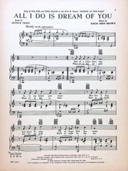 All I Do Is Dream Of You Sheet Music Singin In The Rain Gene Kelly Reynolds 1952