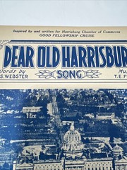RARE Antique Dear Old Harrisburg Pennsylvania Sheet Music Book 1924 Original PA