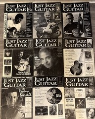Lot of 10 Just Jazz Guitar Magazines 1996-2005 From Musicians Estate