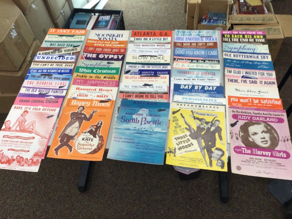 Antique Sheet Music Lot Of 76 1940’s-60’s Classical, Showtunes And Ballads