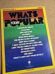 1980’s Big Note Piano Pop Rock Songbook Whats Popular Now Very Good Condition