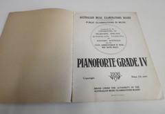 Pianoforte – Grade IV – Australian Music Examinations Board – 32 Pages – 1936