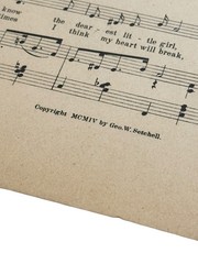 Vtg 1904 Tommy Tell Me True Sheet Music Grace Leonard Setchell Boston Barber