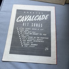 VINTAGE ORIGINAL SHEET MUSIC 1955 ROBBINS CAVALCADE HIT SONGS NO 2 11 SONGS