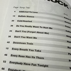 Billboard 80s Rock N Roll Songbook Hal Leonard Publishing 50 Rock Classics 1992