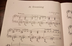 At Evening Piano N Louise Wright 1921 Willis Sheet #Music