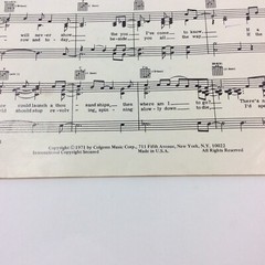 If David Gates Bread on Elektra Records 1971 Sheet Music