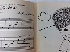 1977 Colour My World by James Pankow Easy Big Note Color Me Sheet Music