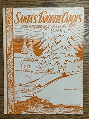 Santa&rsquo;s Favorite Carols Song Book Saxophone Clarinet Trumpet 1942 Detroit 16 Pg
