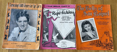 Mixed Lot of 80+ Vintage 1920&rsquo;s-1930&rsquo;s Piano Vocal Sheet Music. Folk, Pop, Etc.