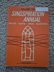 4 vintage SINGSPIRATION ANNUAL songbooks, Vol 5, 6, 7, 10-1968, 1971, 1973, 1977