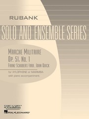 Schubert Marche Militaire Op 51 No 1 Marimba Solo Piano Rubank Sheet Music