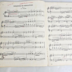 Couperin Second Book Intermediate Piano Studies Adult Students Bach Music Vtg