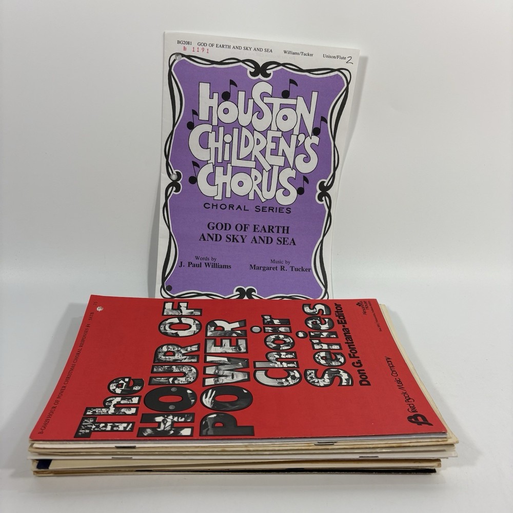 Lot 30 Choral Octavo Sheet Music SATB Sacred Religious Various Church Music Song