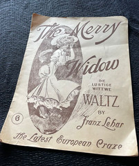 Merry Widow Franz Lehar Die Lustige Wittwe #6 Antique Piano Sheet Music