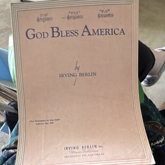 Irving Berlin Inc. God Bless America Sheet Music Voice Solo Religious 7737