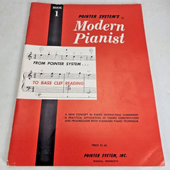Modern Pianist Book 1 Pointer System Piano Course Chord Method 1964 Vintage MCM