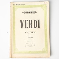 intage Verdi Requiem Vocal Score Edition Peters No 4251 Choral Music Book