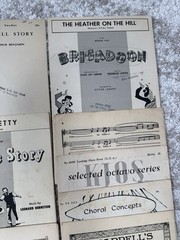 Genuine Vintage Choral Sheet Music Book Lot of 14 Musical Choir Ephemera Lot