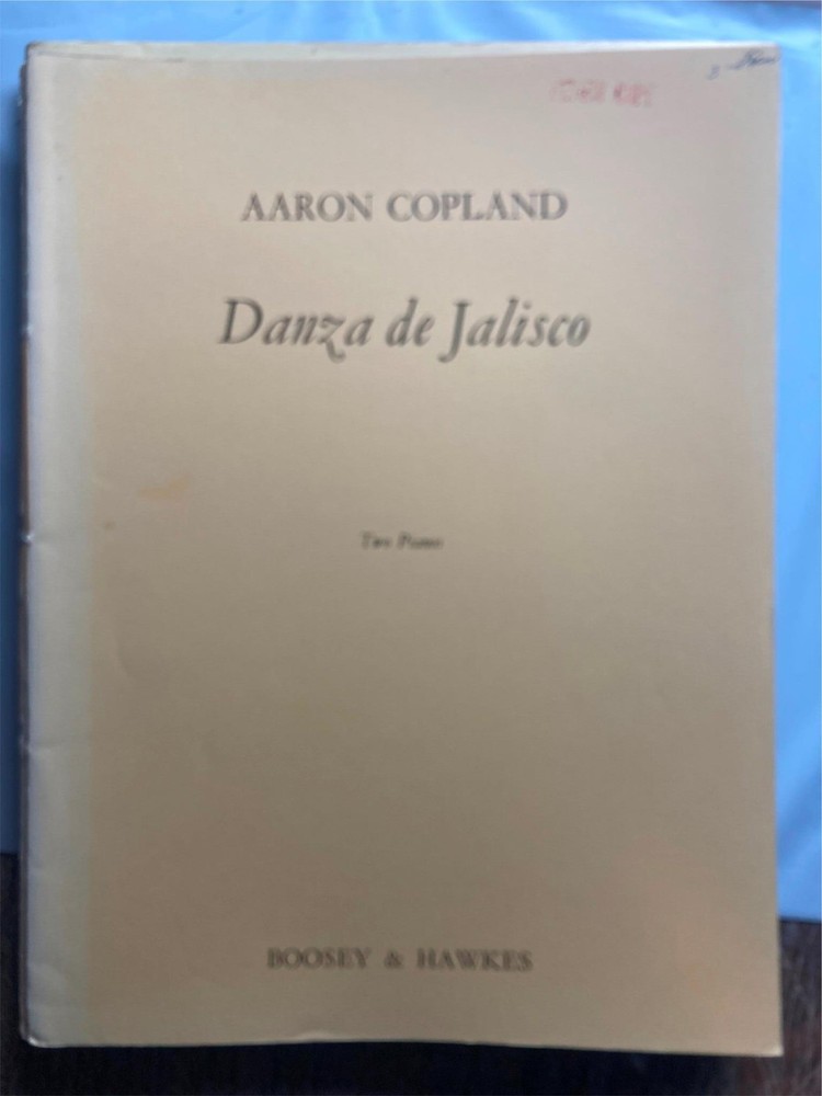 AARON COPLAND DANZA DE JALISCO FOR 2 PIANOS 2 COPY CLASSICAL MUSIC SPOLETO ITALY