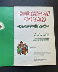 Vintage Christmas Classic Carols Songbook by Whitman ~ Piano/Organ Arrangements